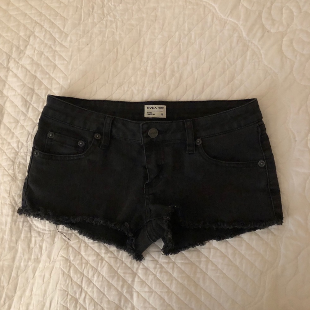 RVCA Black Jean Shorts